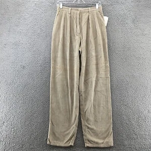Jones New York Corduroy Flannels Pants Womens 8 Beige Cotton Straight Leg NEW - Picture 1 of 22