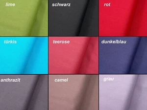 Canvas Stoff Dekostoff Baumwollstoff uni Breite 140 cm ab 50 cm - Bild 1 von 10