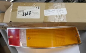 NOS 1969-72 Porsche 911 912 Passenger Side Euro Taillight Lens w/ Silver Trim - Picture 1 of 7