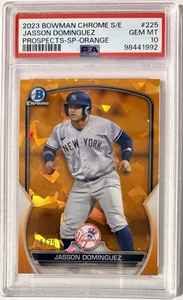 2023 Bowman Chrome SE Jasson Dominguez 18/75 #BCP-225 PSA 10 YANKEES Beauty ๐ - Picture 1 of 2