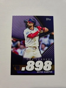 BRYCE HARPER 2025 TOPPS SERIES 2 OPS BESTS #OPS-10 PHILADELPHIA PHILLIES - Picture 1 of 2