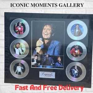 CLIFF RICHARD MEMORABILIA FRAMED PICTURE PRESENTATION DISC SET LEGENDS OF MUSIC - Picture 1 of 9