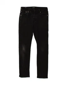 JACK & JONES Mens Slim Jeans W32 L32 Black AV09 - Picture 1 of 3