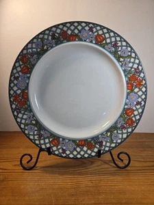 Dansk NORDIC GARDEN Dinner Plate 11" Green Lattice Floral - Picture 1 of 7