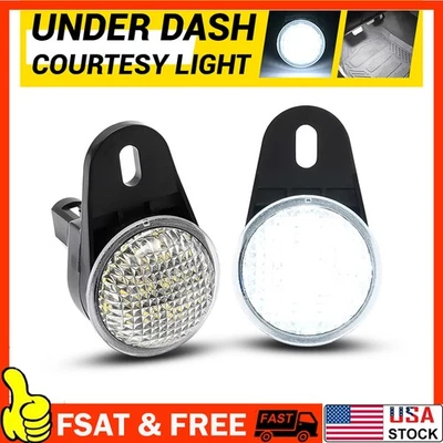 Luz LED blanca debajo del tablero de cortesía para reposapiés para Dodge Ram Durango Jeep Grand B Foto 1 de 4