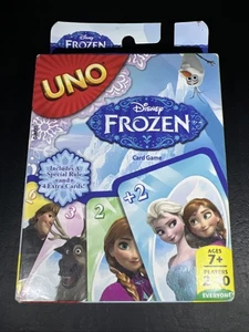 UNO: Disney Frozen - Card Game Special Rule, 4 Extra Cards NEW - Picture 1 of 6