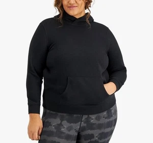 $35 ID Ideology Women Plus Size Fleece Hooded Pullover Hoodie Sweatshirt - Picture 1 of 7