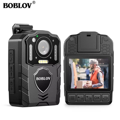 KJ25 1080p Body Camera 3000mAh Support 13H Recording Night Vision Camcorder Law  - Bild 1 von 4