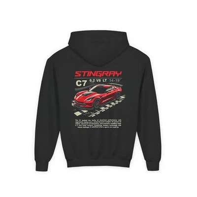 Chevrolet Corvette (C7) 2014-2019 sudadera con capucha para niños - deportes de motor suéter para niños regalo Foto 1 de 2
