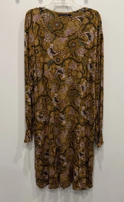 gudrun sjoden xxl dress Floral/bird Long Sleeve Multi EUC - Image 1 of 4