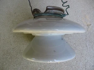 Vintage Porcelain Ceramic Telephone Insulator General Electric GE 1044 Huge 11" - Picture 1 of 12