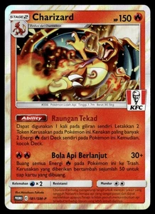 Charizard 181/SM-P Holo - Indonesian Exclusive KFC Promo Pokemon TCG - Picture 1 of 2