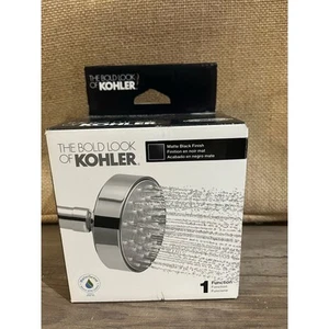 Kohler 72417-BL Awaken Showerhead Matte Black 2.0 GPM Wall-Mount Modern Design - Picture 1 of 2