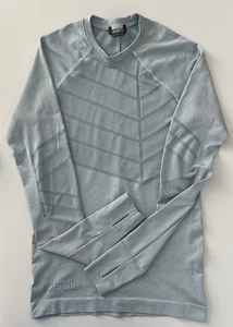 Camisa Oiselle para mujer talla XS manga larga compresión correr azul claro agujero para el pulgar - Imagen 1 de 9