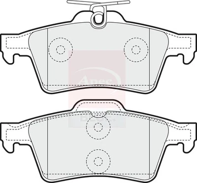 Brake Pads Set fits SAAB 9-3 YS3F Rear 1.8 2.0 2.8 1.9D 02 to 15 1012799240 New - Image 1 of 4