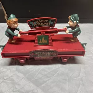 CHRISTMAS HOLIDAY EXPRESS TRAIN ELF PUMPER HANDCAR G GAUGE EZTEC SCIENTIFIC TOYS - Picture 1 of 5