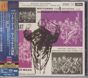 SACD Peter Maag Great Performances Mozart PROC-2246/7 Tower Records JAPAN New - Imagen 1 de 4