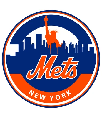 NY Mets Baseball 3" Decal Sticker / FREE SHIPPING (BUY2 GET 1 FREE)