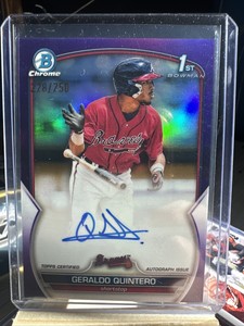 2023 Bowman Chrome #CPA-GQ Geraldo Quintero Auto /250 Near Mint