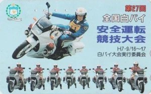 Télécarte JAPON - SERIE 2 - MOTO HONDA POLICE - MOTOR BIKE JAPAN phonecard - Foto 1 di 1
