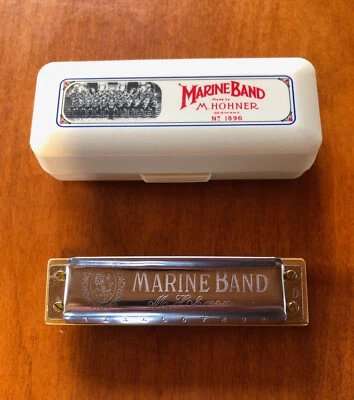 CUSTOM Hohner Marine Band 1896 Classic Harmonica (Key of D) - Image 1 of 4