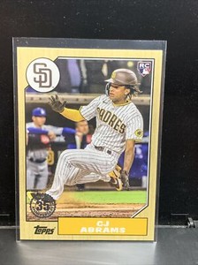 2022 Topps -  CJ ABRAMS Rookie - PADRES RC - 1987