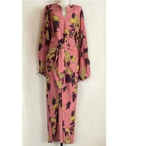 RARE!!! NWT RHODE MARION FULL LENTGH PINK DRESS IN VIVID ZINNIA PRINT SIZE 4 - Picture 1 of 8