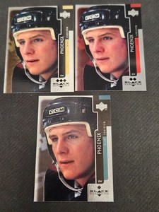 1997-98 UPPER DECK UD BLACK DIAMOND BRAD ISBISTER #24 BASE RED GOLD 3 CARD LOT