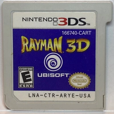 Authentic Nintendo 3DS Rayman 3D USA English Version UBI SOFT - Image 1 of 2