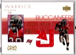 Maglie 2001 UD Game Gear #WDJ Warrick Dunn - Foto 1 di 1