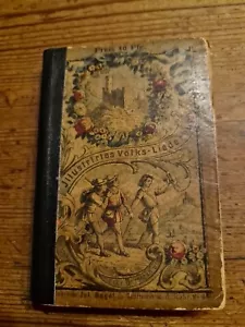 Deutsches Taschen Liederbuch 1886 Sammlung deutsche Volkslieder Antik - Bild 1 von 10