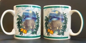 HILO HATTIE KAUA'I HAWAII COFFEE MUGS PAIR BEACH SHACK - Picture 1 of 5