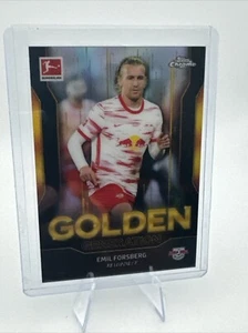 2021-22 Chrome Bundesliga Golden Generation #GG-EF Emil Forsberg - RB LEIPZIG - Picture 1 of 2