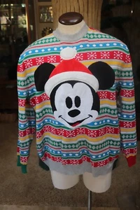 Disney Store Adult 2X Christmas Sweater Mickey Mouse from 2018 - NWT - Picture 1 of 6