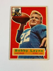 1956 Topps - Bobby Layne #116 EX Condition - Picture 1 of 2