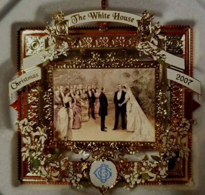 Casa Blanca 2007 adorno de Navidad asociación histórica boda presidencial nuevo en caja Foto 1 de 4