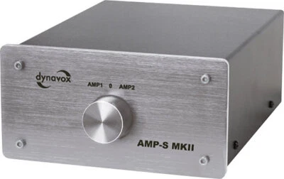 Dynavox AMP-S MKII Verstärker Amp Boxen Lautsprecher Umschalter HiFi Silber - Bild 1 von 2