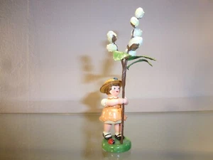 Hubrig Blumenkind Mädchen mit Maikätzchen Rarität - Picture 1 of 8