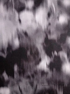 Remnant Hazy Ikat C black Liberty of London Tana Lawn cotton approx 33 x 30 cm - Picture 1 of 3