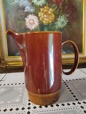 Vintage Poole Pottery Made In England Chestnut Coffee Pot 8"