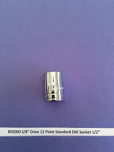 GearWrench 80500D 3/8" Drive 12 Point Standard SAE Socket 1/2 - Bild 1 von 1
