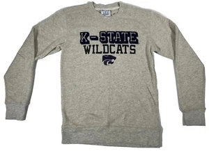 Felpa Kansas State Wildcats unisex piccola manica lunga grigio campione - Foto 1 di 15
