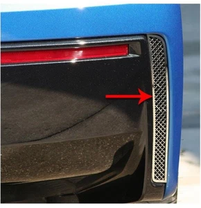2014-2017 Corvette C7 Stringray Rear Valance Vents, Laser Mesh, Pair - Picture 1 of 1