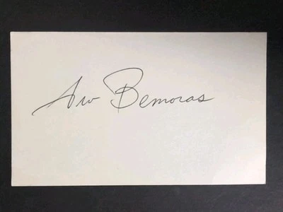 Irv Bemoras Signed Autograph Index Card 1953 Milwaukee Hawks - Image 1 of 2