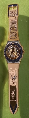 Reloj Atlanta Olympic 1996 centenario solapa pin - escaso Foto 1 de 2