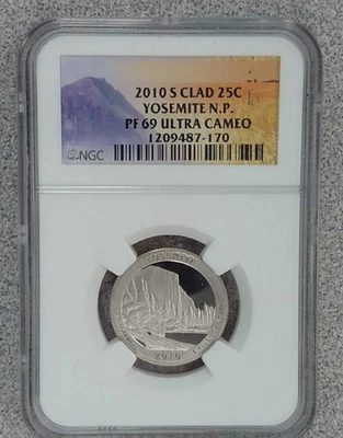 2010-S SMS Yosemite National Park Quarter NGC PF69 Ultra Cameo (170) - Image 1 of 2