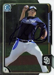 2015 Bowman Chrome #BCP151 Kyle Lloyd Padres Signed Auto *L923 - Picture 1 of 2