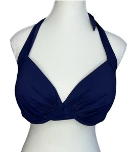 Tommy Bahama Pearl Solid Bügel Form Cup Neckholder BH Navy Gr. 36 DD - Bild 1 von 7