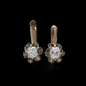Pendientes oro diamantes 1,20 ct. Oro 585 Valor: 4.800 EUR Joyería Deta Excelente Precio - Imagen 1 de 7
