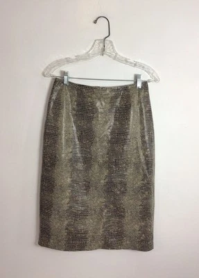 Falda lápiz de cuero Danier hasta la rodilla para mujer 6 Foto 1 de 4